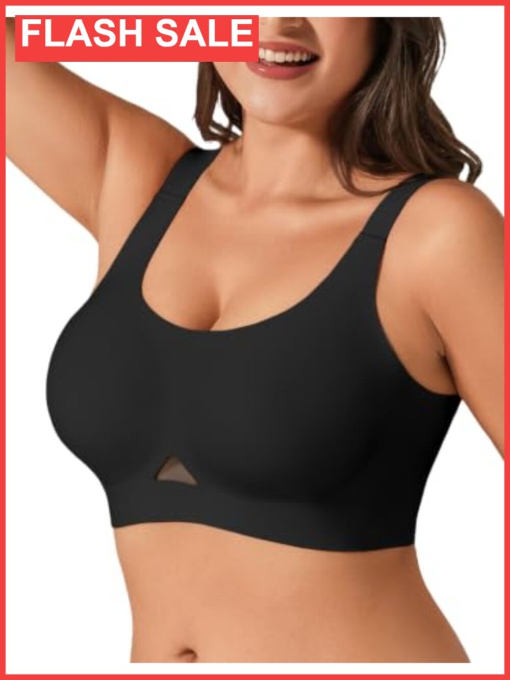 Wireless Jelly Bra for Women Seamless Push Up Padded T-Shirt Bralette Full